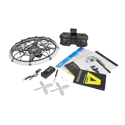 Dron M18 s kamerou a LED osvětleným ochranným kruhem RTF Brushless, gesta, FPV