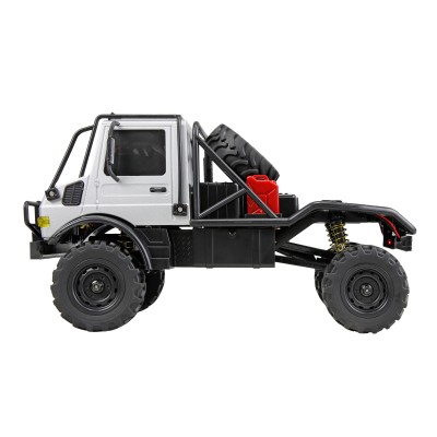 RC model Mercedes-Benz Unimog U4000 Crawler 4WD 1:18 RTR proporcionální šedý