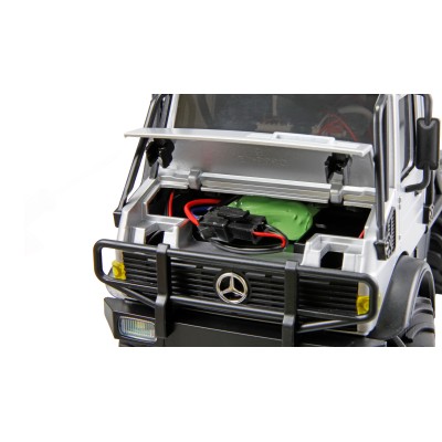 RC model Mercedes-Benz Unimog U4000 Crawler 4WD 1:18 RTR proporcionální šedý