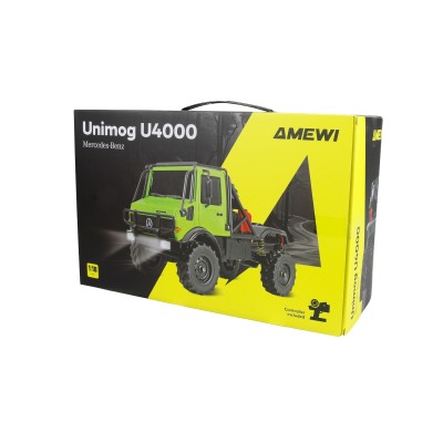 RC model Mercedes-Benz Unimog U4000 Crawler 4WD 1:18 RTR proporcionální šedý