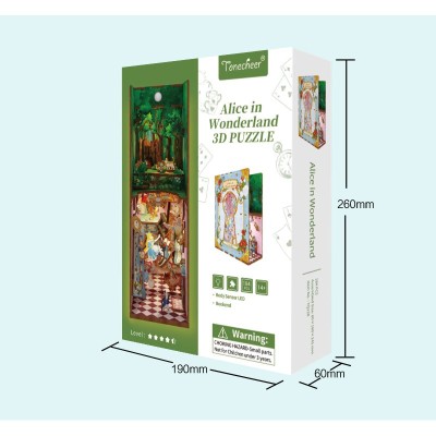 Tonecheer 3D puzzle Alenka v říši divů do knihovny