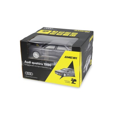 Audi quattro 1980 Onroad a Drift pneu gyroskop 4WD 1:28 RTR grafitově šedá