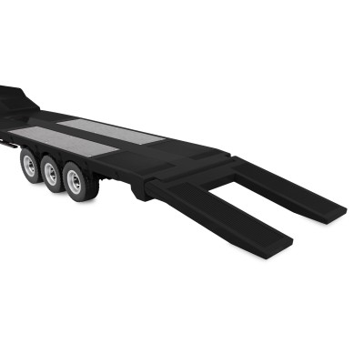 Podvalníkový návěs, třínápravový, pro modely Scania v měřítku 1:18, černý