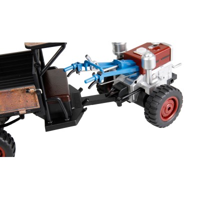 RC Retro traktor-Terra s kouřem a světlem 4WD proporcionální 1:12 RTR