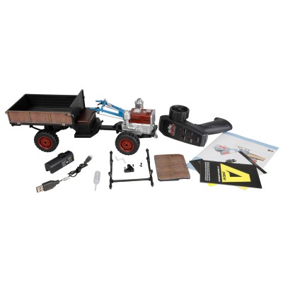 RC Retro traktor-Terra s kouřem a světlem 4WD proporcionální 1:12 RTR