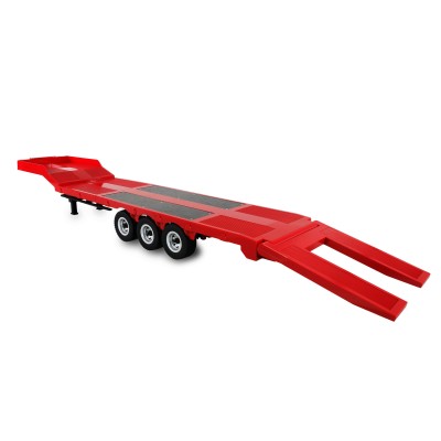 Podvalníkový návěs, třínápravový, pro modely Scania v měřítku 1:18, červený