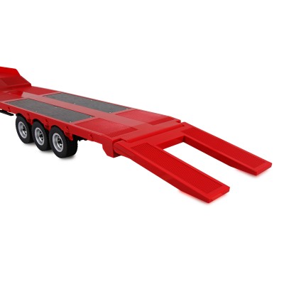 Podvalníkový návěs, třínápravový, pro modely Scania v měřítku 1:18, červený