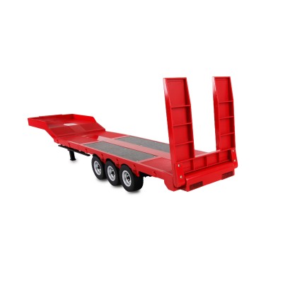Podvalníkový návěs AMEWI, třínápravový, pro modely Scania v měřítku 1:18, červený