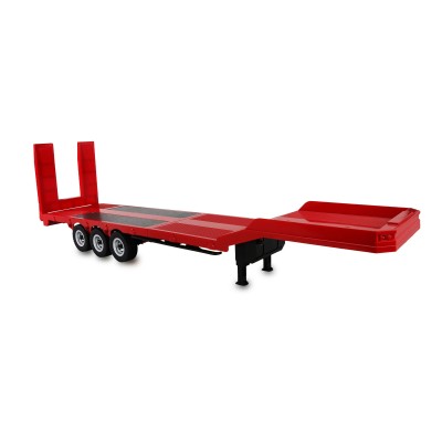 Podvalníkový návěs AMEWI, třínápravový, pro modely Scania v měřítku 1:18, červený
