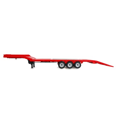 Podvalníkový návěs AMEWI, třínápravový, pro modely Scania v měřítku 1:18, červený