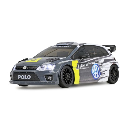 VW Polo R WRC Rally/Drift 4WD 1:28 RTR šedý