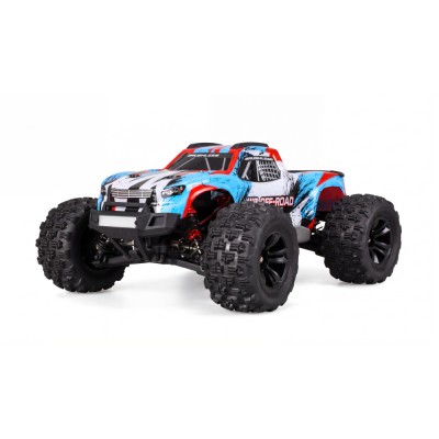 Hyper Go MonterTruck V2 střídavý 45km/h 4WD 1:16 RTR LED modro/červený
