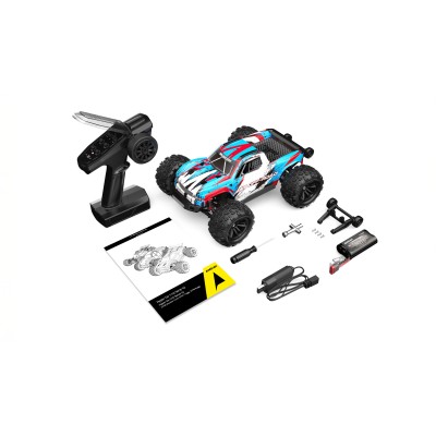 Hyper Go MonterTruck V2 střídavý 45km/h 4WD 1:16 RTR LED modro/červený