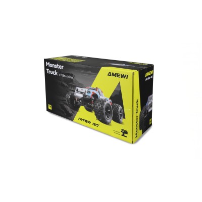Hyper Go MonterTruck V2 střídavý 45km/h 4WD 1:16 RTR LED modro/červený