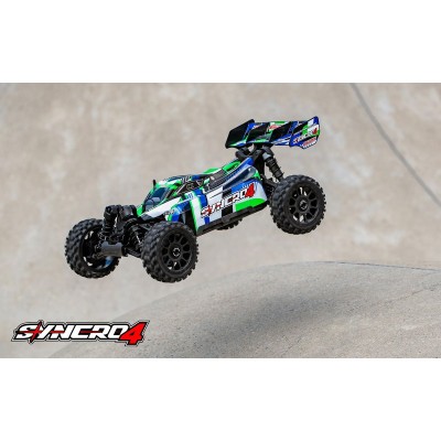 SYNCRO-4 - BUGGY 4WD 3-4S Brushless - RTR - 2026 zelená