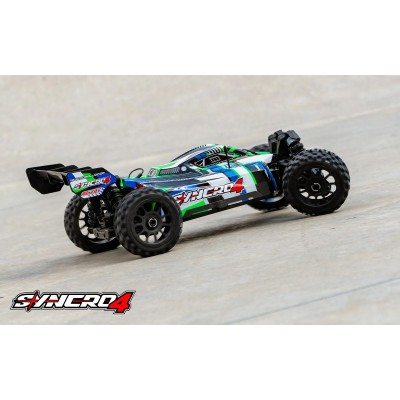 SYNCRO-4 - BUGGY 4WD 3-4S Brushless - RTR - 2026 zelená