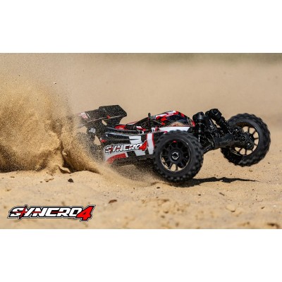SYNCRO-4 - BUGGY 4WD 3-4S Brushless - RTR - 2026 červená
