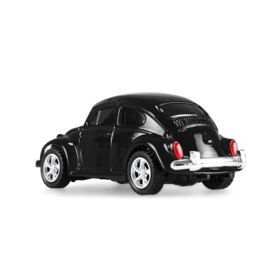 VW Brouk 1300 kovový s pistolovým dálkovým ovládáním a LED světly 1:64 RTR černý