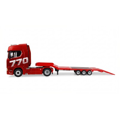 RC tahač Scania 770 6x4 s podvalníkem 1:18 RTR červený