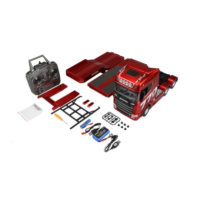 RC tahač Scania 770 6x4 s podvalníkem 1:18 RTR červený