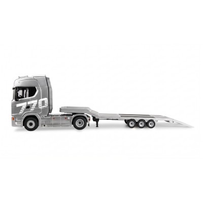 RC tahač Scania 770 6x4 s podvalníkem 1:18 RTR stříbrný