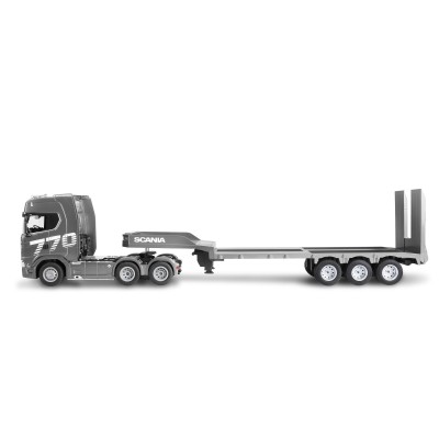 RC tahač Scania 770S 6x4 s podvalníkem 1:24 RTR stříbrný