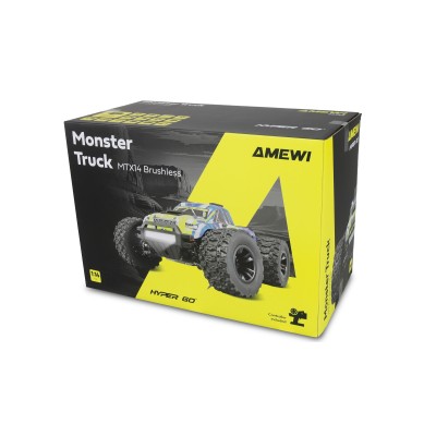 Hyper GO MTX14 RC MonsterTruck střídavý motor 4x4 1:14 RTR LED rampa