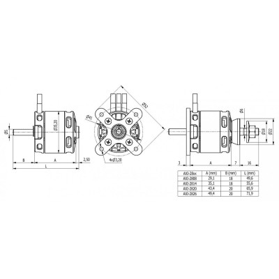 AXI 2814/10 V3 střídavý motor