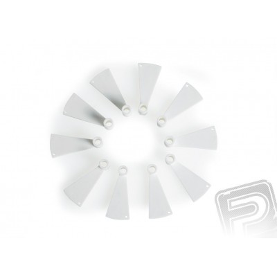 Otočné schody, bílé