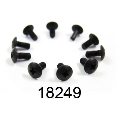 2,6x6mm šroub s kulatou hlavou, 10 ks.