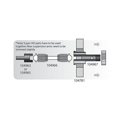 Zesílené poloosy 18x116mm (2 ks)