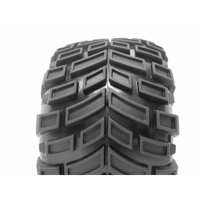 Nalepené Super Mudders gumy 155x85mm na chromových diskách, 2ks. pro Savage