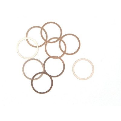 Podložka 10x12x0,1mm ,měďené (10ks.)