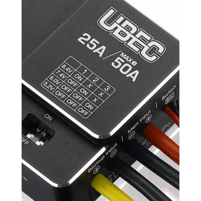 UBEC-25A-HV stabilizátor napájení 5,2/6,0/7,4/8,4 V 25A