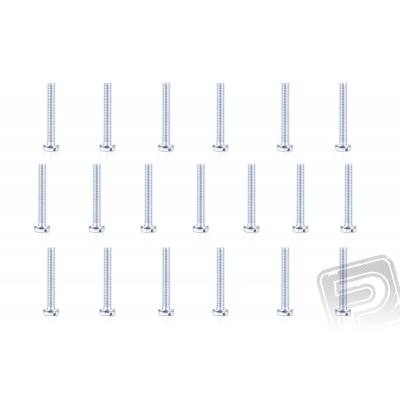 Ocelový šroub s válcovou hlavou M3x20mm, 100 ks