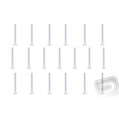 Ocelový šroub s válcovou hlavou M3x30mm, 20ks