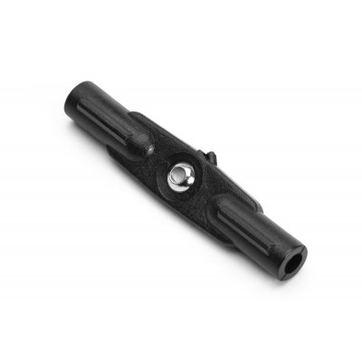 Dvojitý plastový kloubek M3 s mosaznou kuličkou a vrtáním 2,0mm, 10 ks.