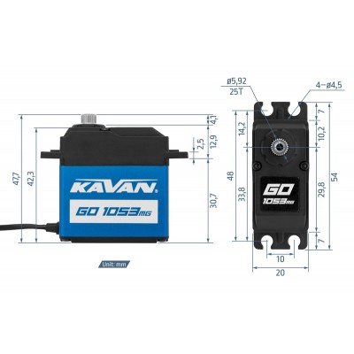 GO-1053MG (0.17s/60°, 20.0kg.cm)