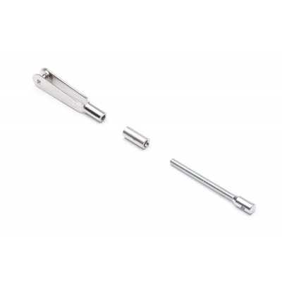 Vidlička kovová M2 s ocelovou spojkou pro ocelový drát, 100 ks.