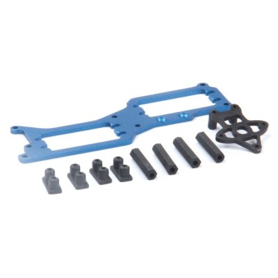 Alu držák serv a plastové díly - Rebel BX