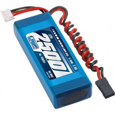 LiPo RX-sada 2/3A v řadě 2500mAh RX-7.4V a vysílač FUTABA 7PX