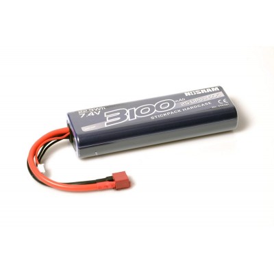 NOSRAM 3100mAh - 7.4V - 50C LiPo Car Stickpack Hardcase - T-DYN konektor