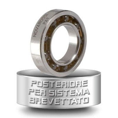 Zadní keramické kuličkové ložisko - 11,9x21,4x5,3x4,3mm - 9 kuliček