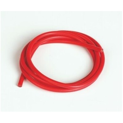Silikonový kabel 2,6qmm, 13AWG, 1metr, červený