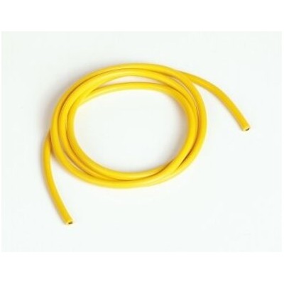 Silikonový kabel 4,1qmm, 11AWG, 1metr, žlutý