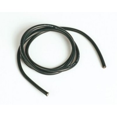 Silikonový kabel 6,6qmm, 9AWG, 1metr, černý