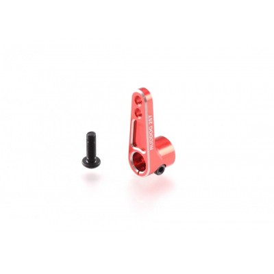 Hliníková servo offset páka 25 zubů, červená