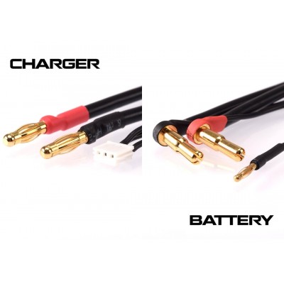 2S černý nabíjecí kabel G4/G5 - dlouhý 600mm - (4mm, 3-pin EH)