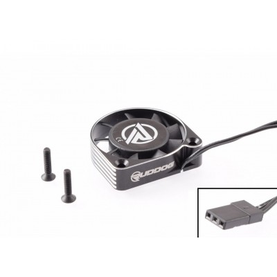 RUDDOG hliníkový větráček 40mm s černým kabelem