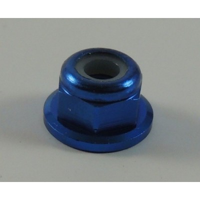 SWORKz hliníková samojistná matka M3 s integrovanou podložkou, modrá, 10 ks.